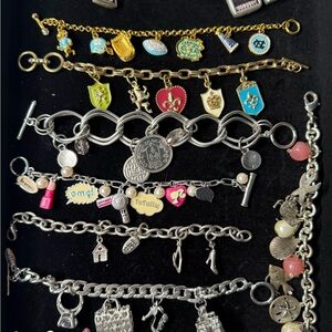 Charm bracelet lot